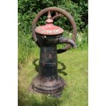 RARE 19TH-CENTURY CAST IRON PUMP