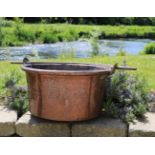 LARGE 19TH. CENTURY COPPER CAULDRON