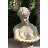 MOULDED STONE BUST