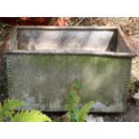 ANTIQUE ZINC WATER TROUGH