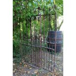 PAIR 19TH-CENTURY CAST IRON GATES