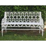 19TH-CENTURY VAL D'OSNE CAST IRON TRACERY BENCH