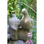 MOULDED STONE BIRDS