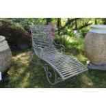 DESIGNER METAL RECLINING CHAIR