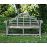 HARDWOOD LUTYENS GARDEN BENCH