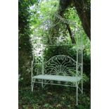 METAL ARCHED GARDEN SEAT