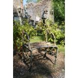 19TH-CENTURY CAST IRON GARDEN SEAT