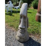 EASTER ISLAND MOULDED STONE MASK