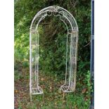 PAINTED METAL GARDEN ARCH