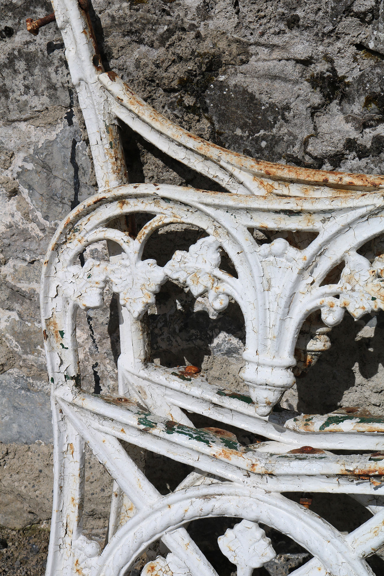 PAIR 19TH-CENTURY DUBLIN CAST IRON PARK BENCH ENDS - Image 3 of 4