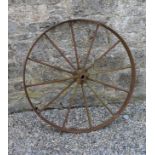 19TH-CENTURY IRON WHEEL