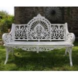 CAST IRON SINGLE ARCHED GARDEN SEAT