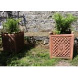 PAIR OF TERRACOTTA PLANTERS