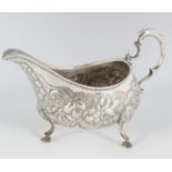 GEORGE III STERLING SILVER SAUCE BOAT