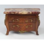 19TH-CENTURY FRENCH MINIATURE KINGWOOD CHEST