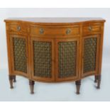 EARLY 20TH CENTURY DUBLIN SATINWOOD CABINET