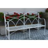 WROUGHT IRON GARDEN BENCH