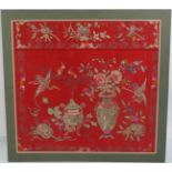 LARGE ORIENTAL SILK PANEL