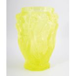 HALAMA CRYSTAL TINTED ART GLASS VASE