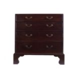 18TH-CENTURY PERIOD MAHOGANY BACHELOR'S CHEST