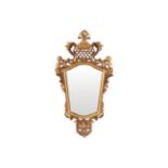 18TH-CENTURY CARVED GILTWOOD FRAMED PIER MIRROR