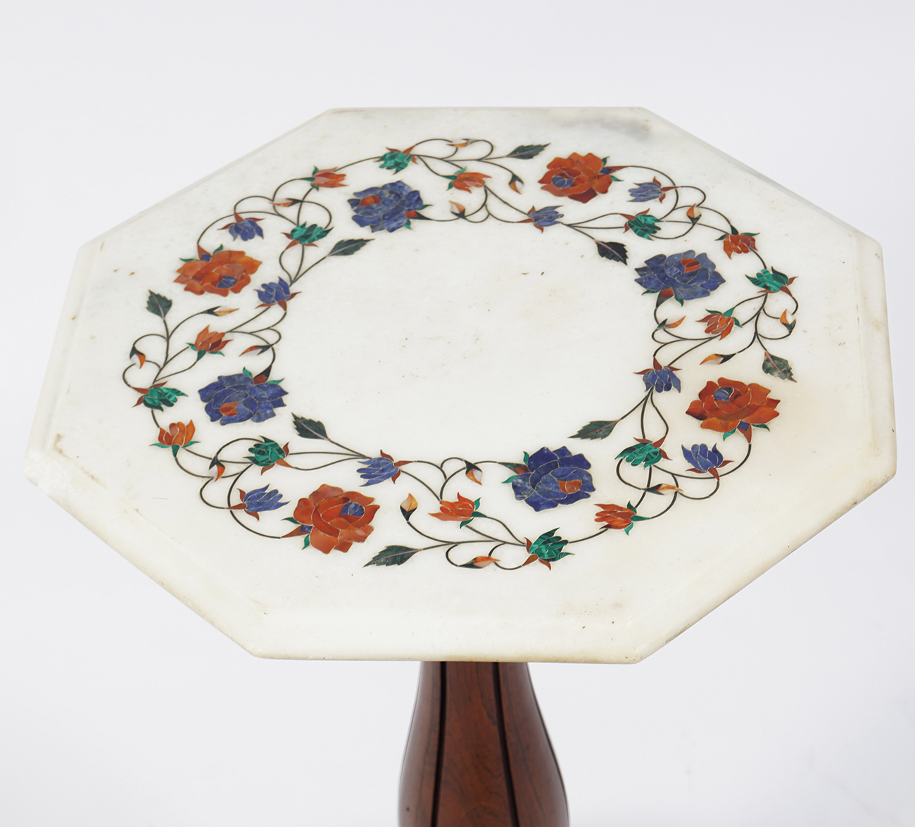 19TH-CENTURY SPECIMEN MARBLE AND ROSEWOOD TABLE - Image 2 of 5