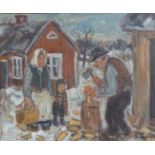 BROR JÖNSSON, SWEEDISH (1931-) SIGNED VERSO