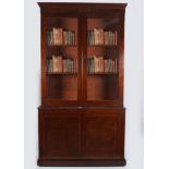 19TH-CENTURY MAHOGANY LIBRARY BOOKCASE