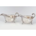PAIR OF SILVER SAUCE BOATS