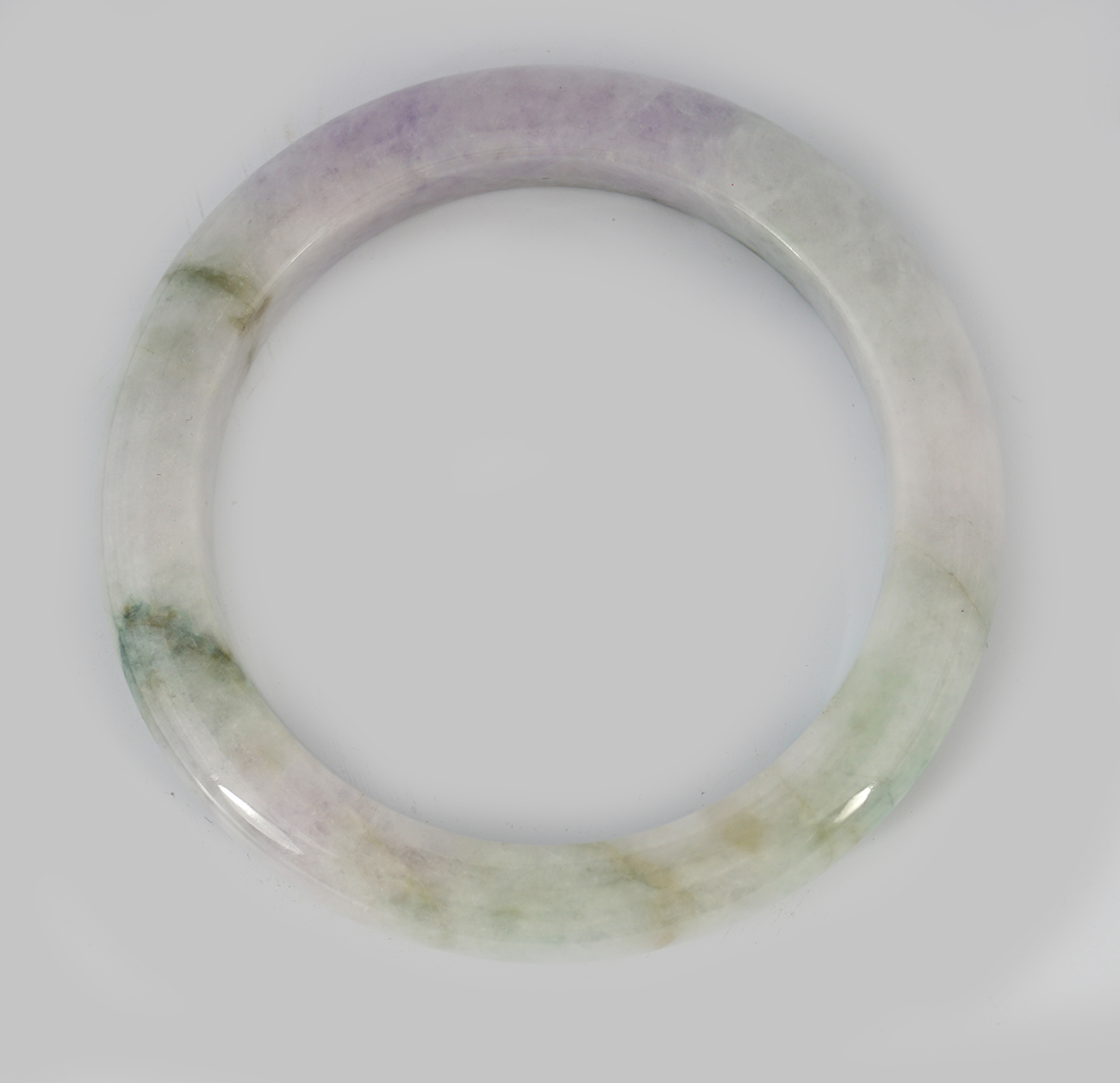 CHINESE JADE CELEDON BANGLE - Image 4 of 5