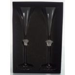 PAIR OF VERSACE CHAMPAGNE FLUTES