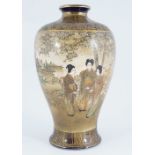 JAPANESE SATSUMA MEIPING VASE