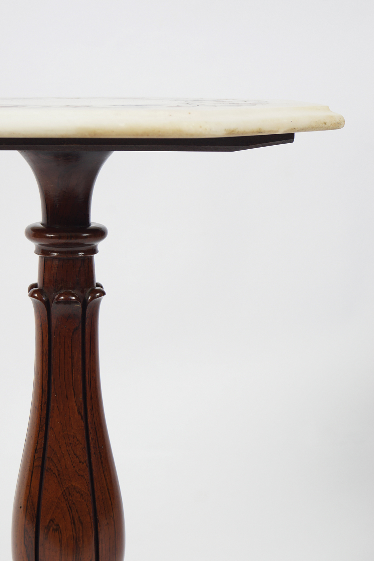 19TH-CENTURY SPECIMEN MARBLE AND ROSEWOOD TABLE - Image 5 of 5