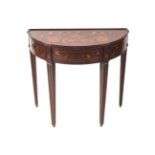 19TH-CENTURY DUTCH MARQUETRY SIDE TABLE