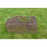 EIGHTEENTH-CENTURY STONE TROUGH