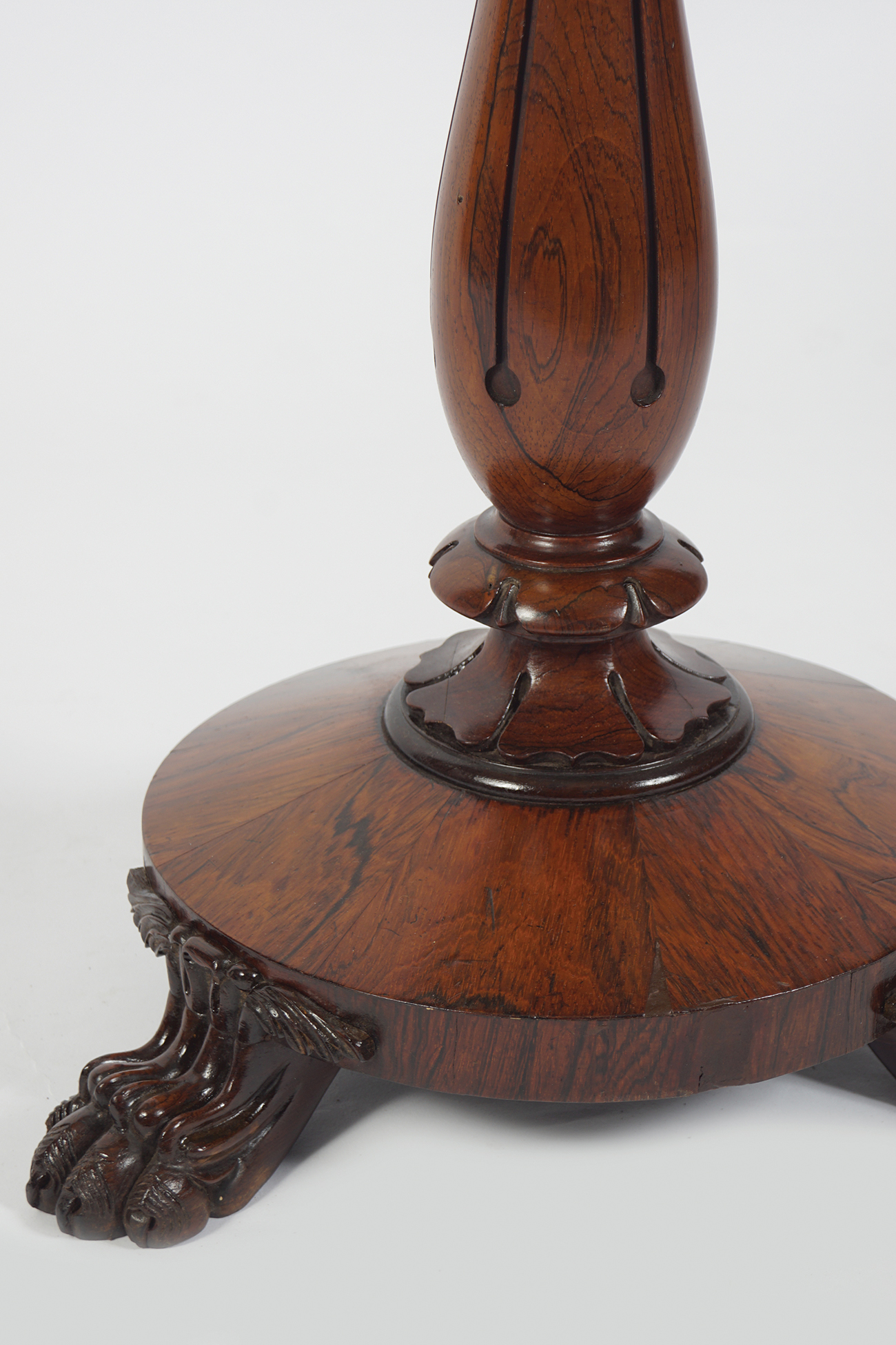 19TH-CENTURY SPECIMEN MARBLE AND ROSEWOOD TABLE - Image 3 of 5