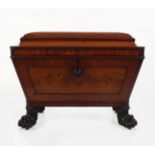 WILLIAM IV MAHOGANY WINE CELLARETTE