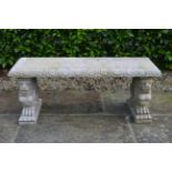 MARBLE GARDEN BENCH