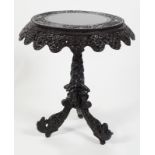 19TH-CENTURY CARVED ANGLO INDIAN CENTRE TABLE