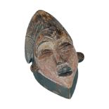 EARLY AFRICAN POLYCHROME TRIBAL MASK