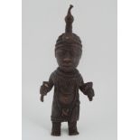 BENIN BRONZE STANDING FIGURE