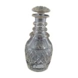 GEORGE III CORK GLASS DECANTER