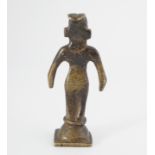 18TH-CENTURY INDIAN MINIATURE BRONZE DEITY