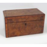 VICTORIAN WALNUT TEA CADDY