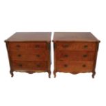 PAIR OF REGENCY STYLE MAHOGANY AND INLAID CHESTS