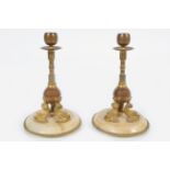 PAIR OF 19TH-CENTURY ORMOLU CANDLESTICKS