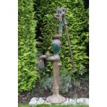 NINETEENTH-CENTURY CAST IRON WATER PUMP