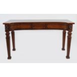 GEORGE III PERIOD MAHOGANY AND INLAID HALL TABLE