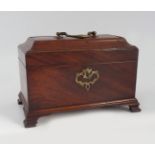 GEORGIAN MAHOGANY TEA CADDY