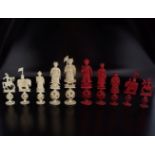 19TH-CENTURY CHINESE IVORY CHESS SET